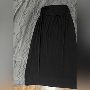 Black maxi skirt